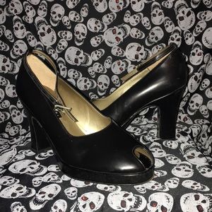 “Kennth Cole” Peep Toe High Heels with ankle strap